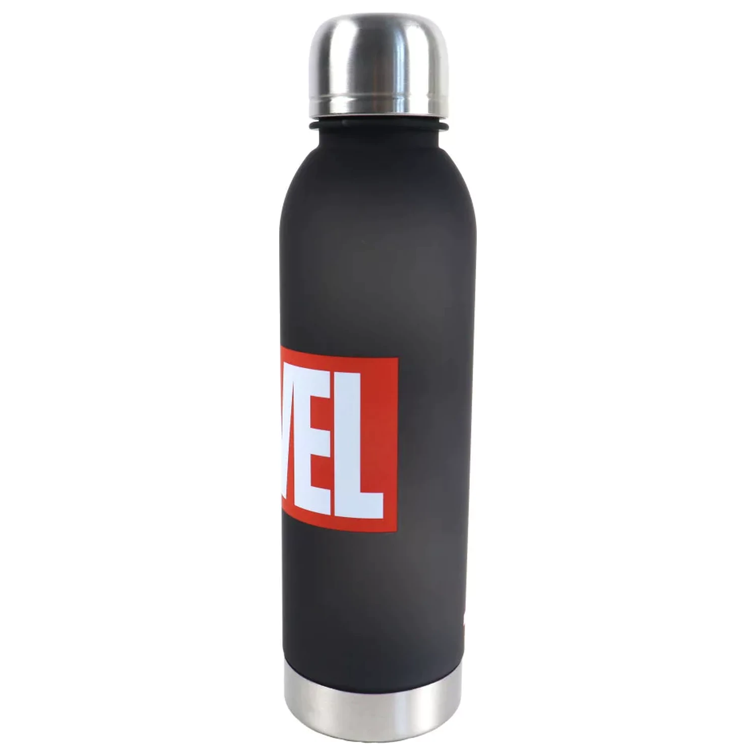 Marvel Czarna Plastikowa Butelka na wodę z zakrętką 750 ml zdjęcie produktu