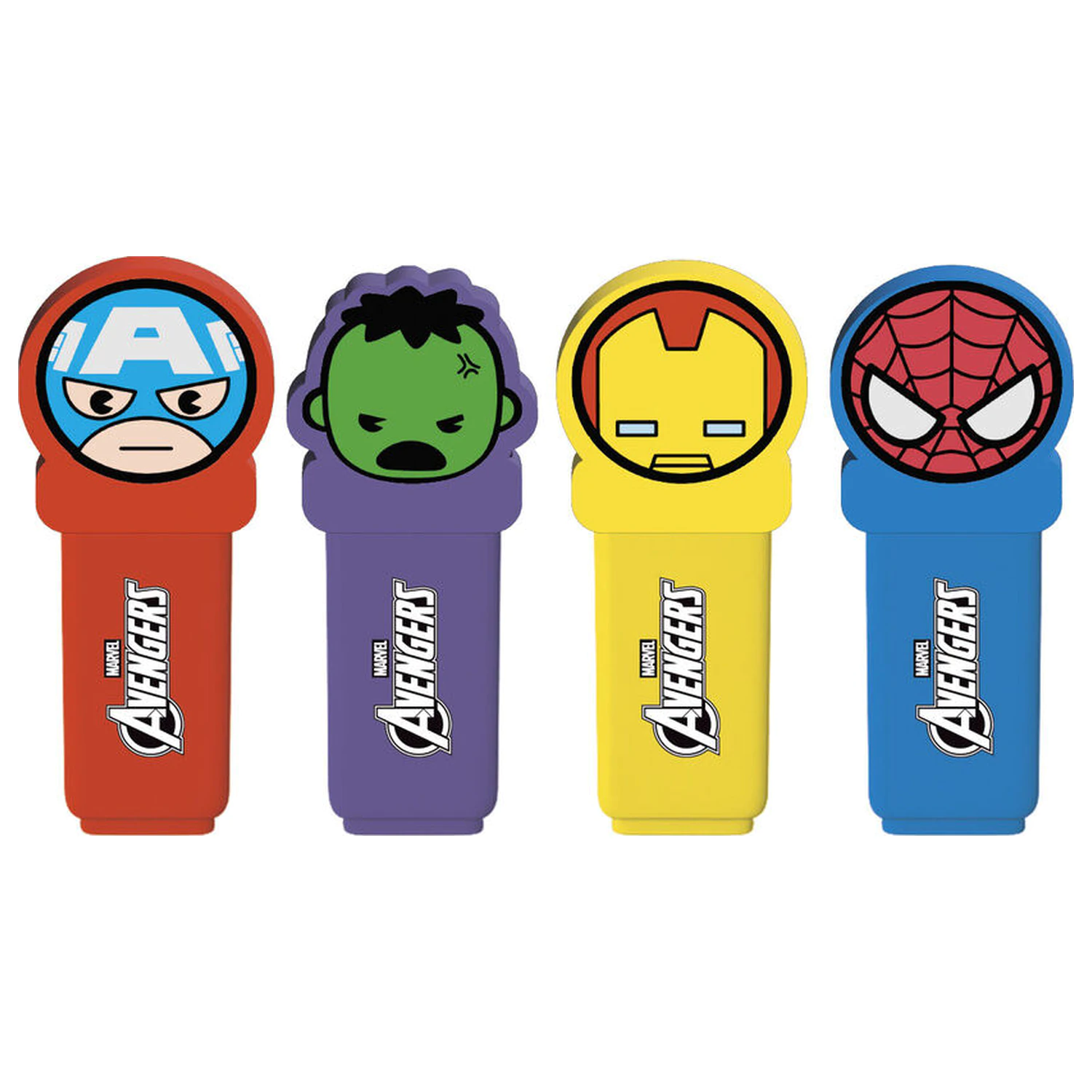 Marvel Avengers zestaw 4 zakreślaczy z topperem zdjęcie produktu