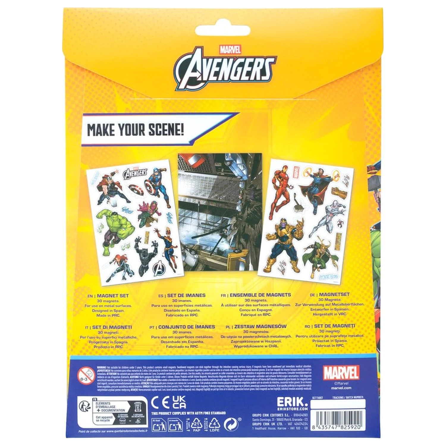 Marvel Wycinany zestaw magnesów Avengers zdjęcie produktu