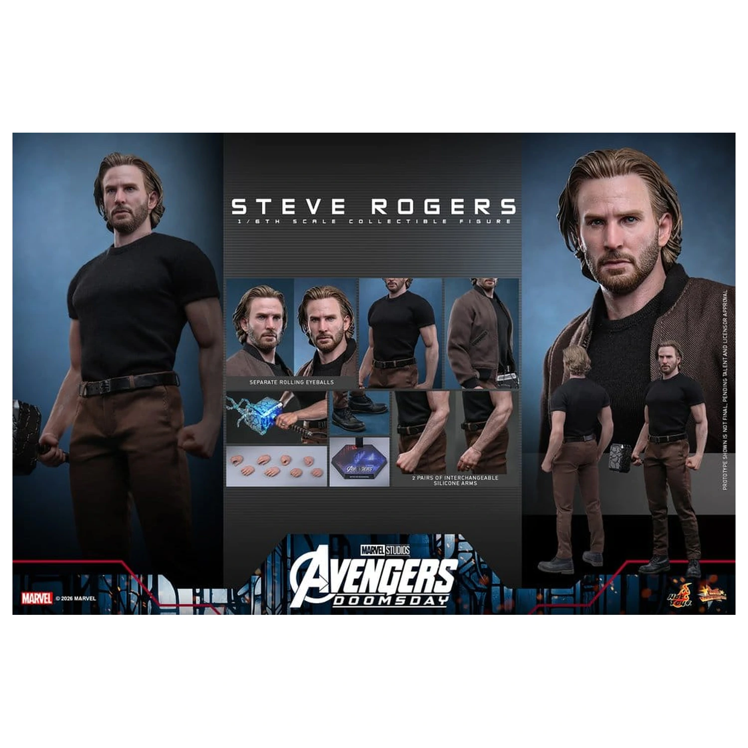 Marvel Avengers: Doomsday Movie Masterpiece Figurka Akcji 1/6 Steve Rogers 31 cm zdjęcie produktu
