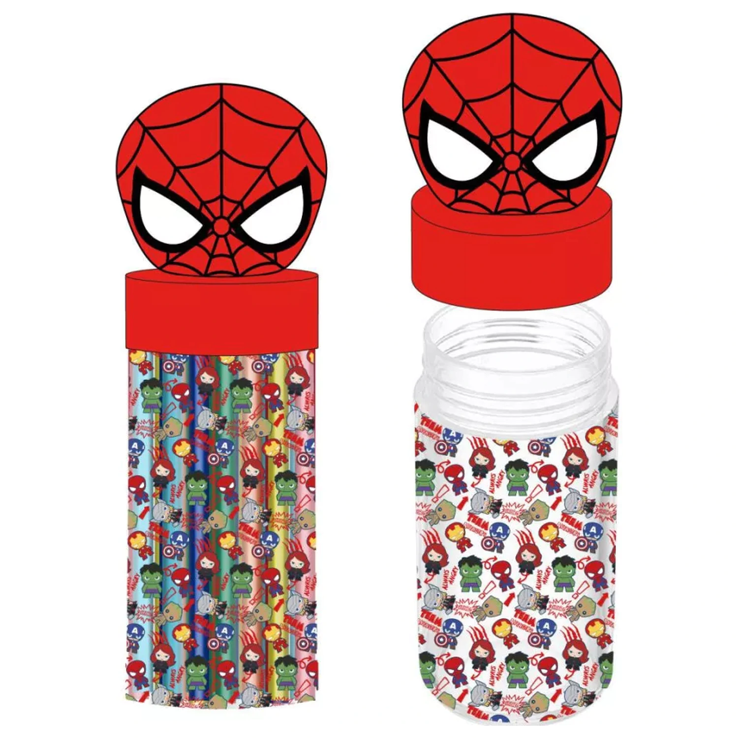 Spider-Man Marvel 18-elementowy zestaw flamastrów w stojaku 3D zdjęcie produktu