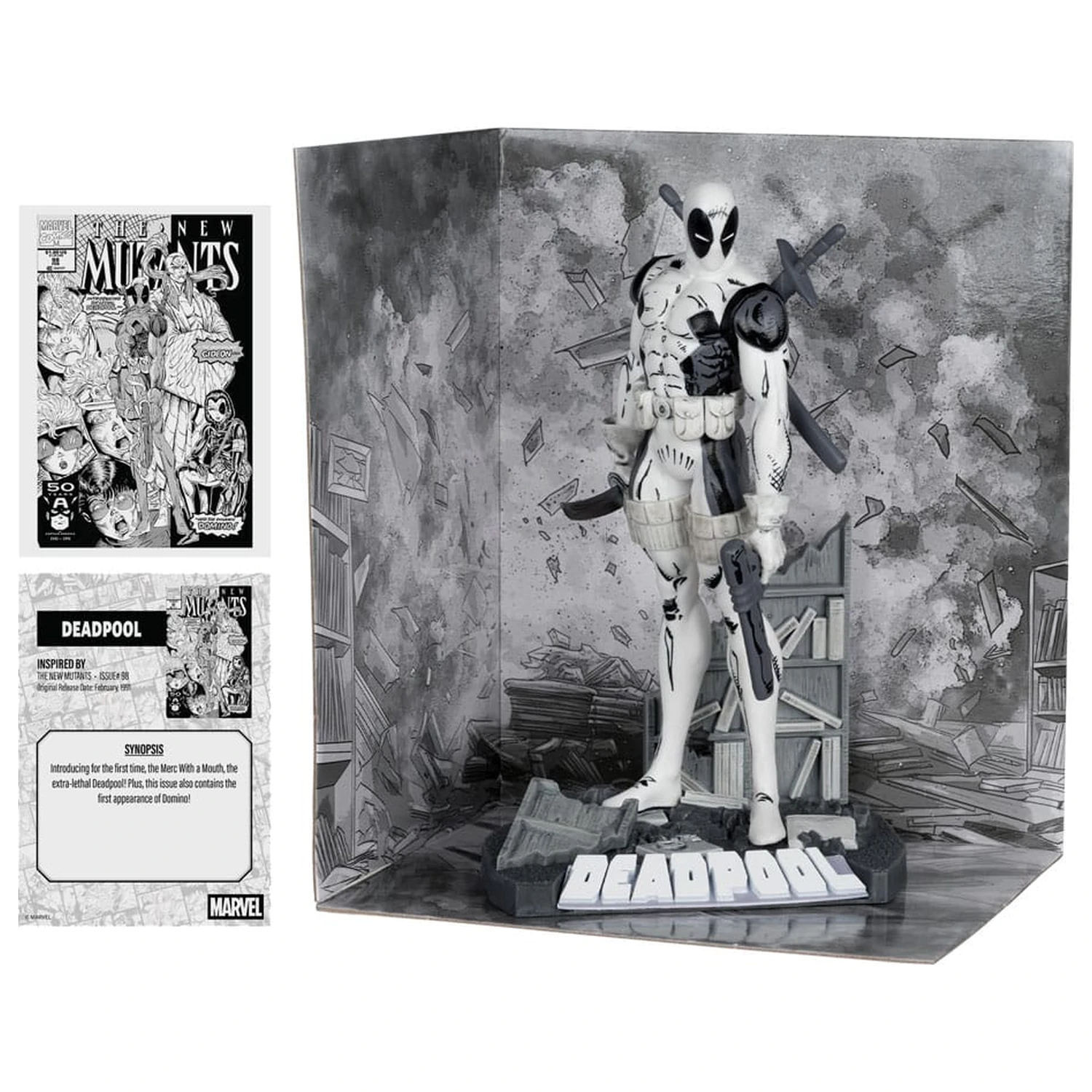 Marvel Collection Statuetka PCV 1/10 Deadpool (The New Mutants #98) (Line Art) (Gold Label) 17 cm zdjęcie produktu