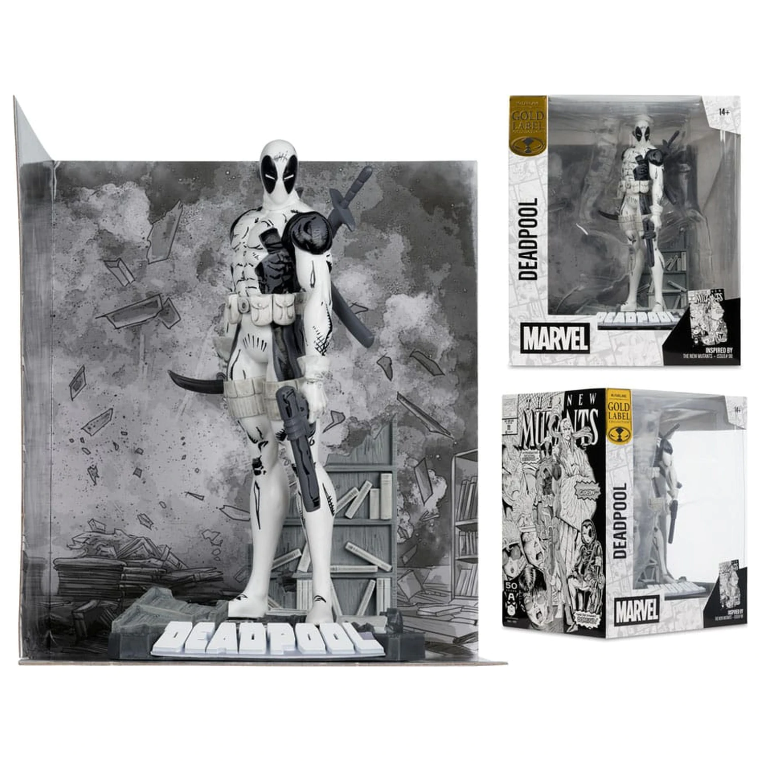 Marvel Collection Statuetka PCV 1/10 Deadpool (The New Mutants #98) (Line Art) (Gold Label) 17 cm zdjęcie produktu