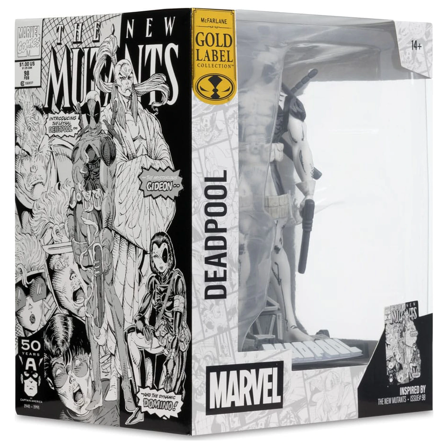 Marvel Collection Statuetka PCV 1/10 Deadpool (The New Mutants #98) (Line Art) (Gold Label) 17 cm zdjęcie produktu