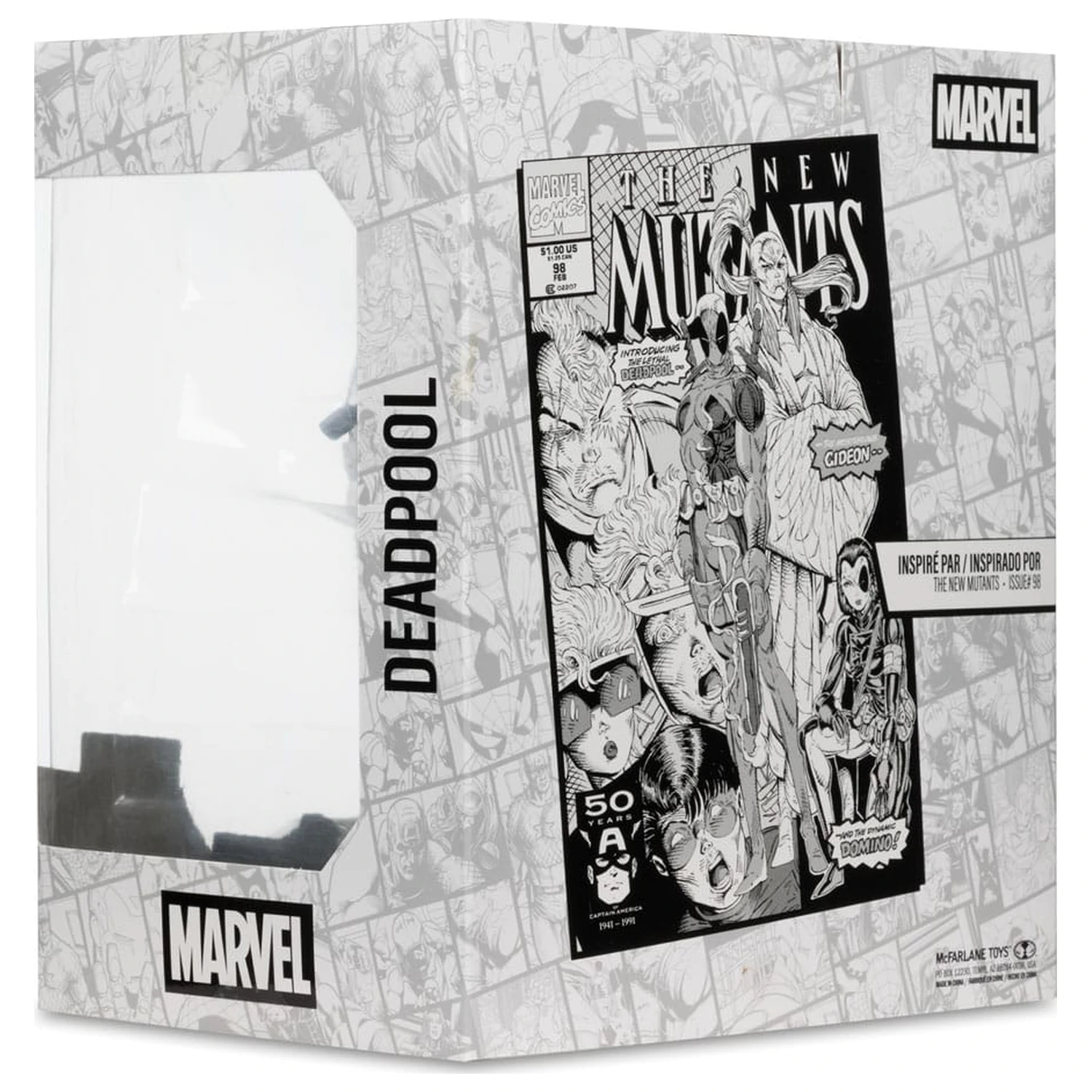 Marvel Collection Statuetka PCV 1/10 Deadpool (The New Mutants #98) (Line Art) (Gold Label) 17 cm zdjęcie produktu