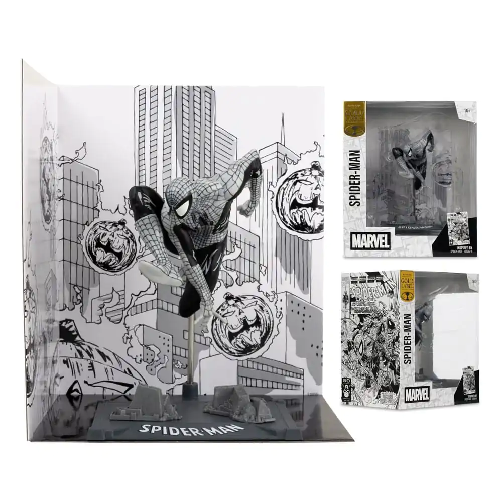 Marvel Collection PVC Statua 1/10 Spider-Man (Spider-Man #6)(Line Art)(Gold Label) 10 cm zdjęcie produktu