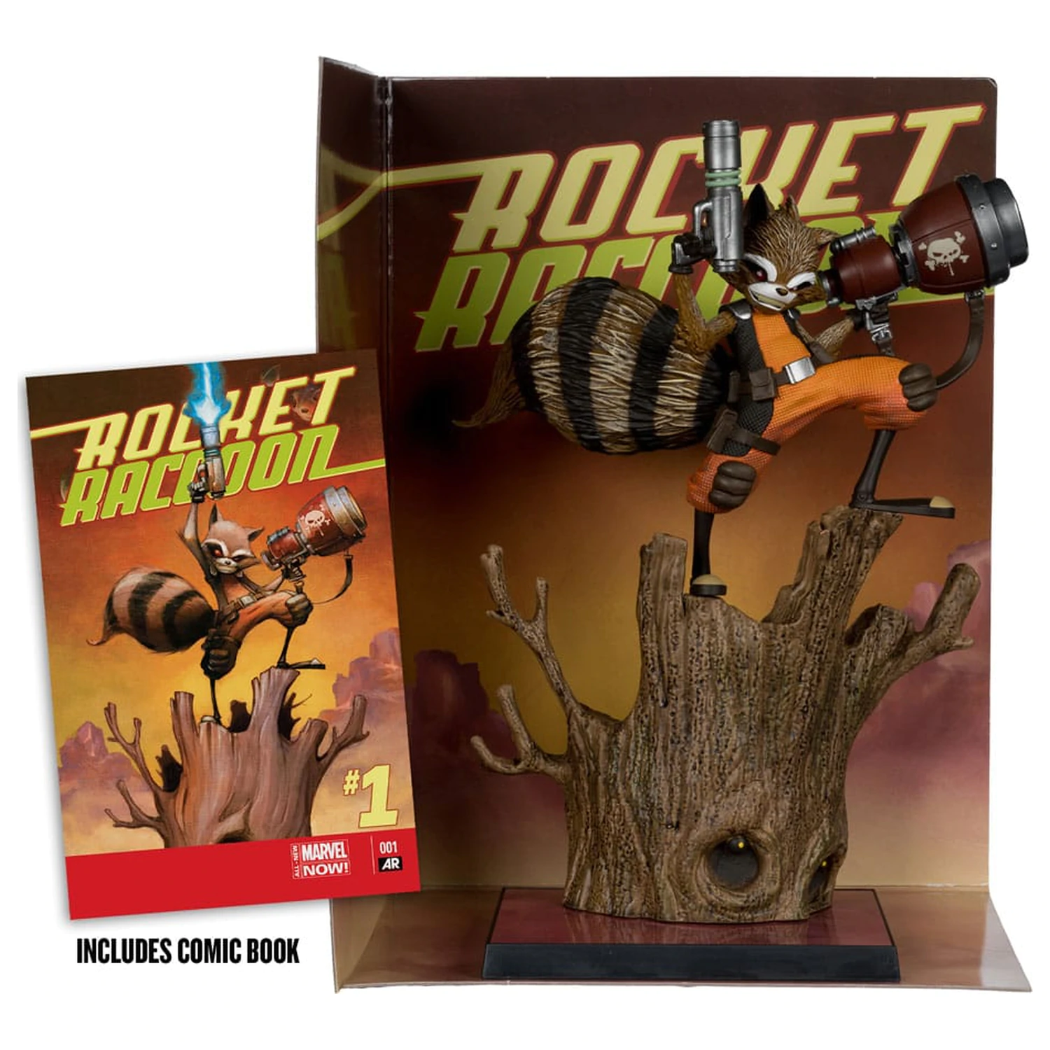Marvel Collection PVC Statua 1/6 Rocket Racoon (Rocket Racoon: A Chasing Tale #1) 18 cm zdjęcie produktu
