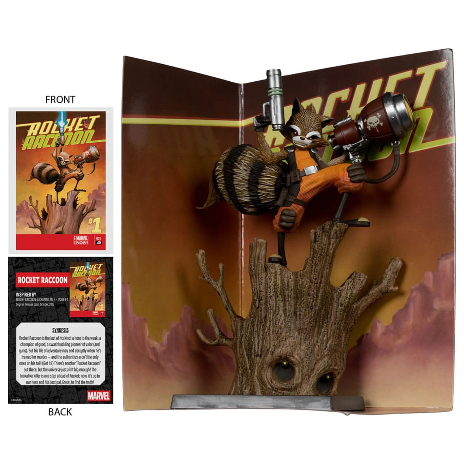 Marvel Collection PVC Statua 1/6 Rocket Racoon (Rocket Racoon: A Chasing Tale #1) 18 cm zdjęcie produktu