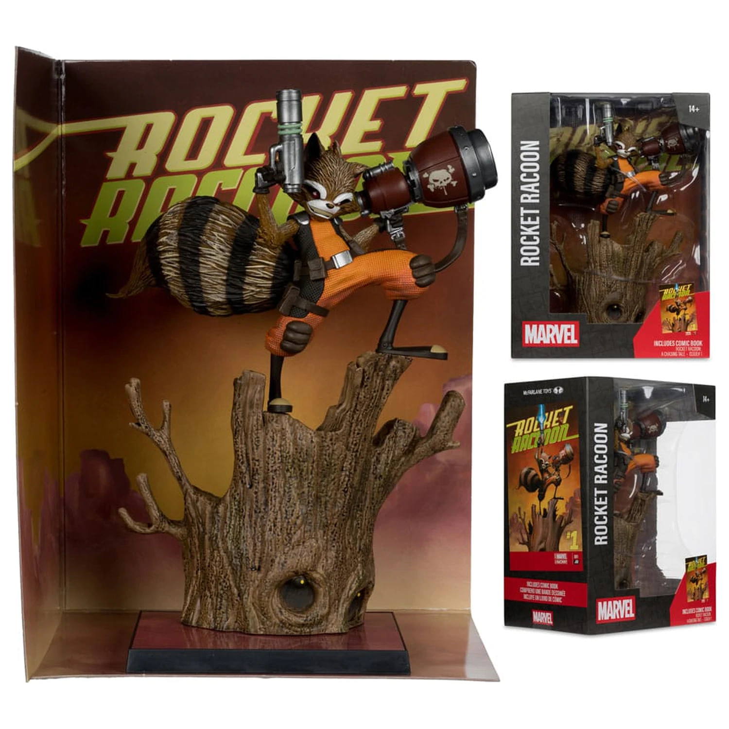 Marvel Collection PVC Statua 1/6 Rocket Racoon (Rocket Racoon: A Chasing Tale #1) 18 cm zdjęcie produktu