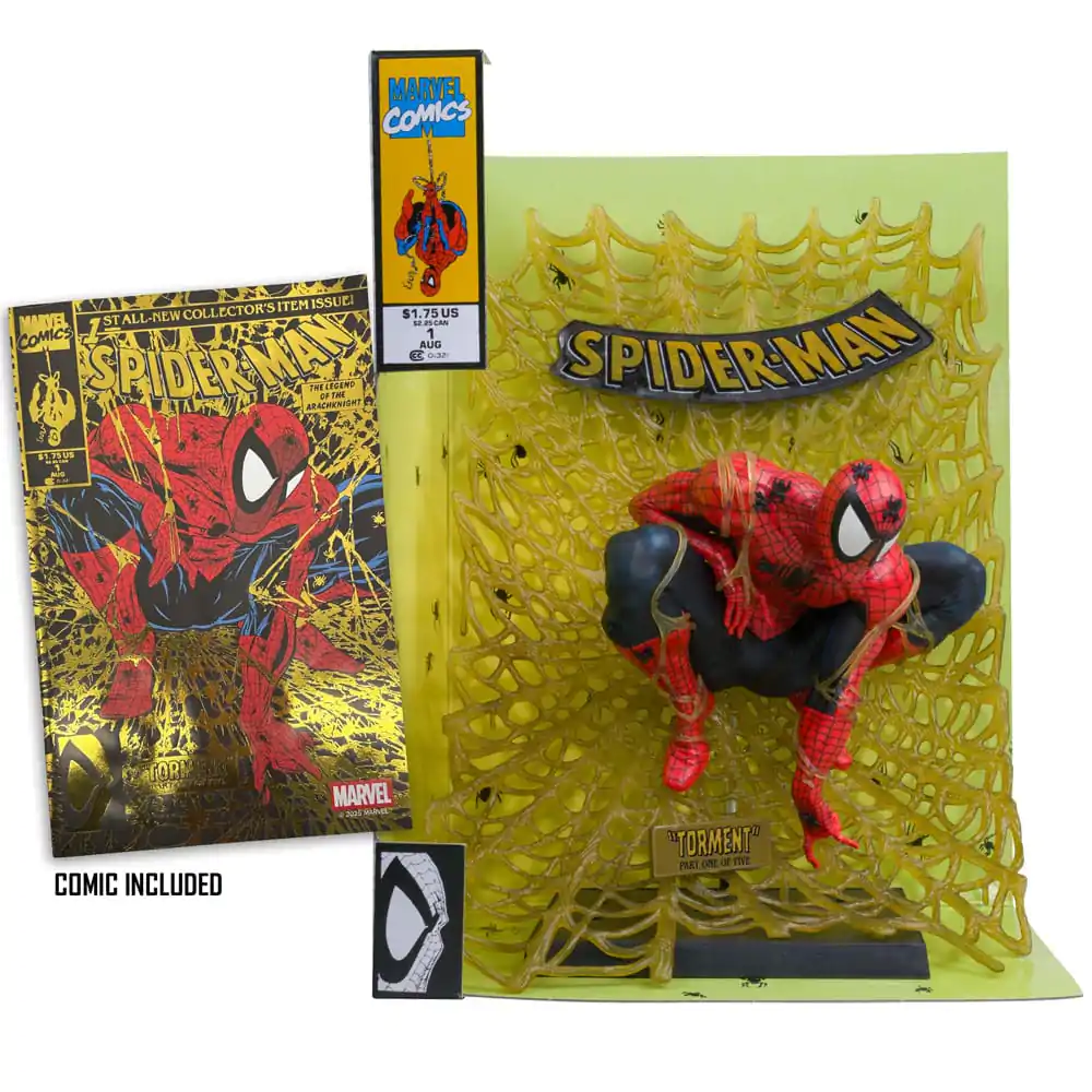 Marvel Collection PVC Statuetka 1/6 Spider-Man (Spider-Man # 1) (Gold Edition) (Gold Label) 15 cm zdjęcie produktu