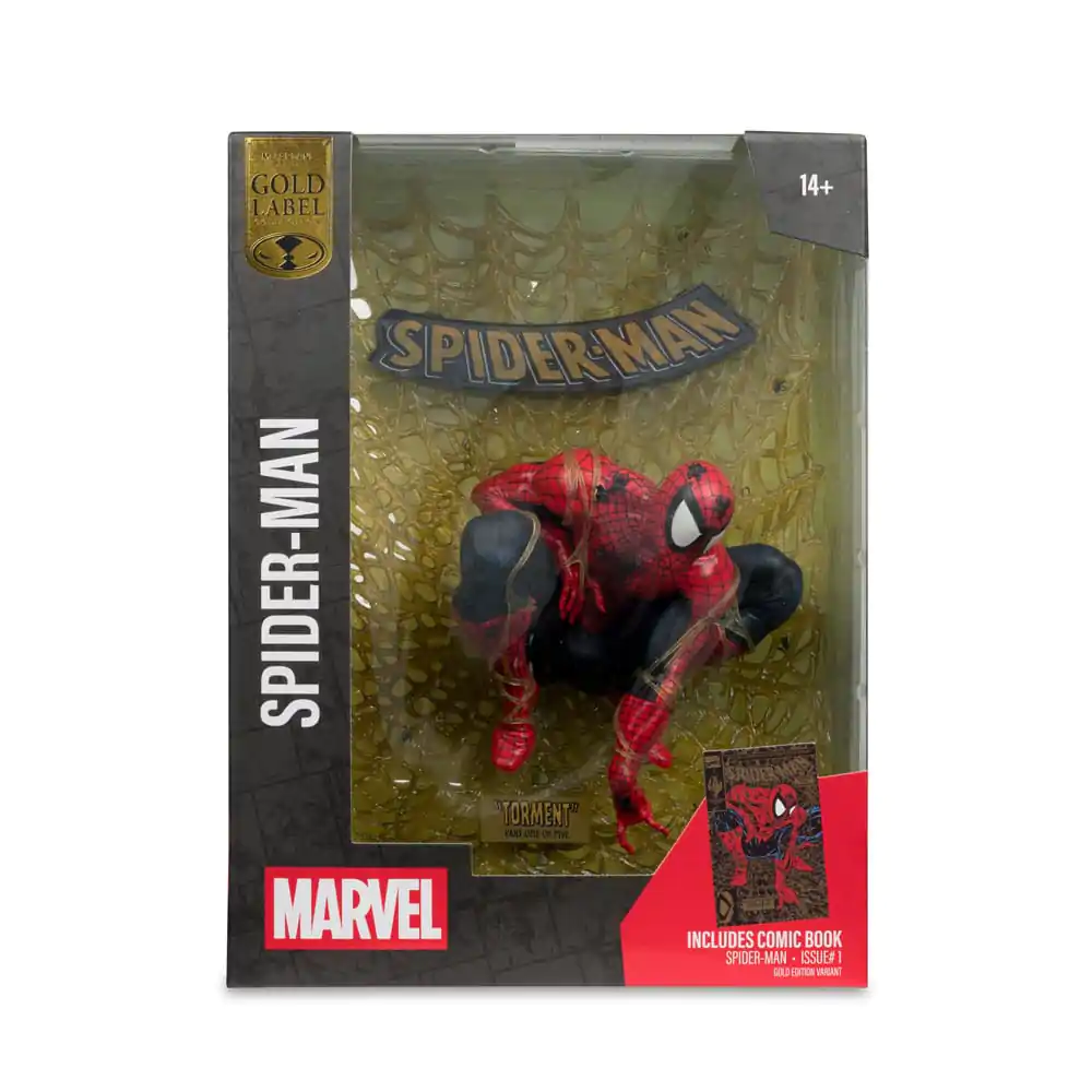 Marvel Collection PVC Statuetka 1/6 Spider-Man (Spider-Man # 1) (Gold Edition) (Gold Label) 15 cm zdjęcie produktu