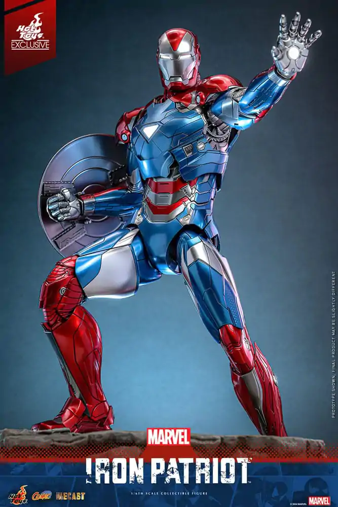 Marvel Comic Diecast Masterpiece Figurka Akcji 1/6 Iron Patriot Hot Toys Exclusive 32 cm zdjęcie produktu