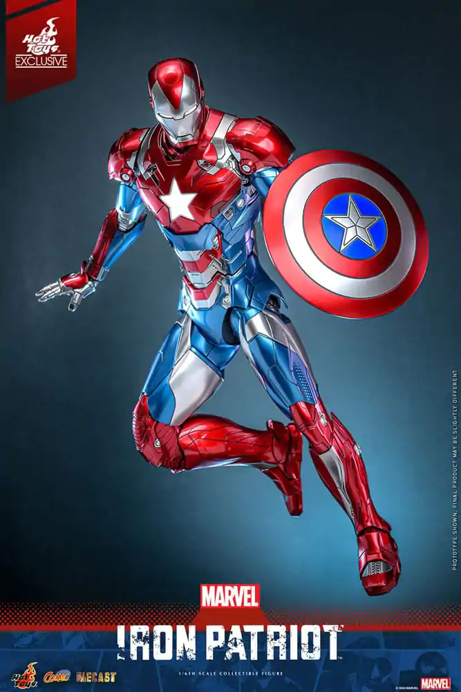 Marvel Comic Diecast Masterpiece Figurka Akcji 1/6 Iron Patriot Hot Toys Exclusive 32 cm zdjęcie produktu