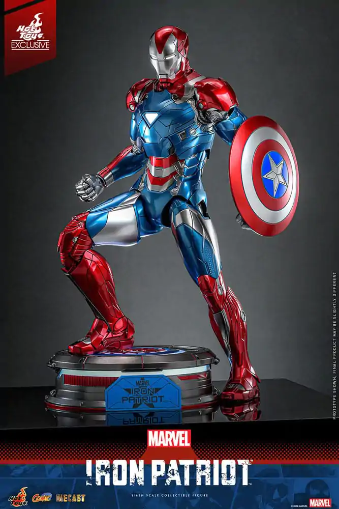 Marvel Comic Diecast Masterpiece Figurka Akcji 1/6 Iron Patriot Hot Toys Exclusive 32 cm zdjęcie produktu