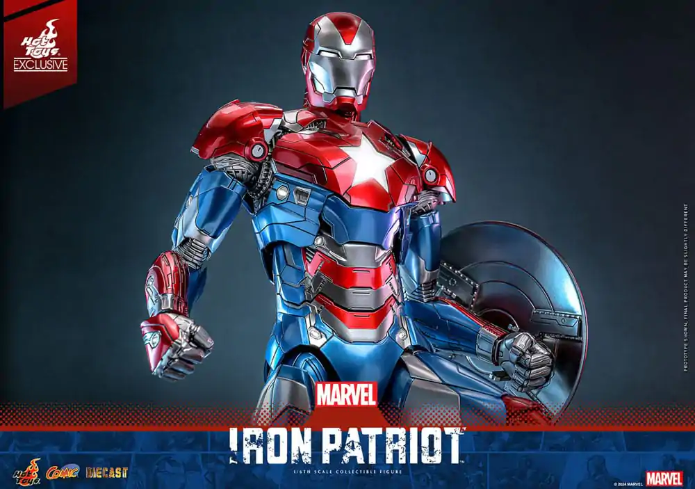 Marvel Comic Diecast Masterpiece Figurka Akcji 1/6 Iron Patriot Hot Toys Exclusive 32 cm zdjęcie produktu