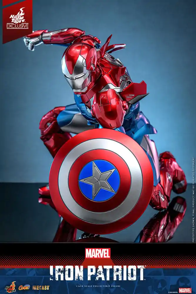 Marvel Comic Diecast Masterpiece Figurka Akcji 1/6 Iron Patriot Hot Toys Exclusive 32 cm zdjęcie produktu