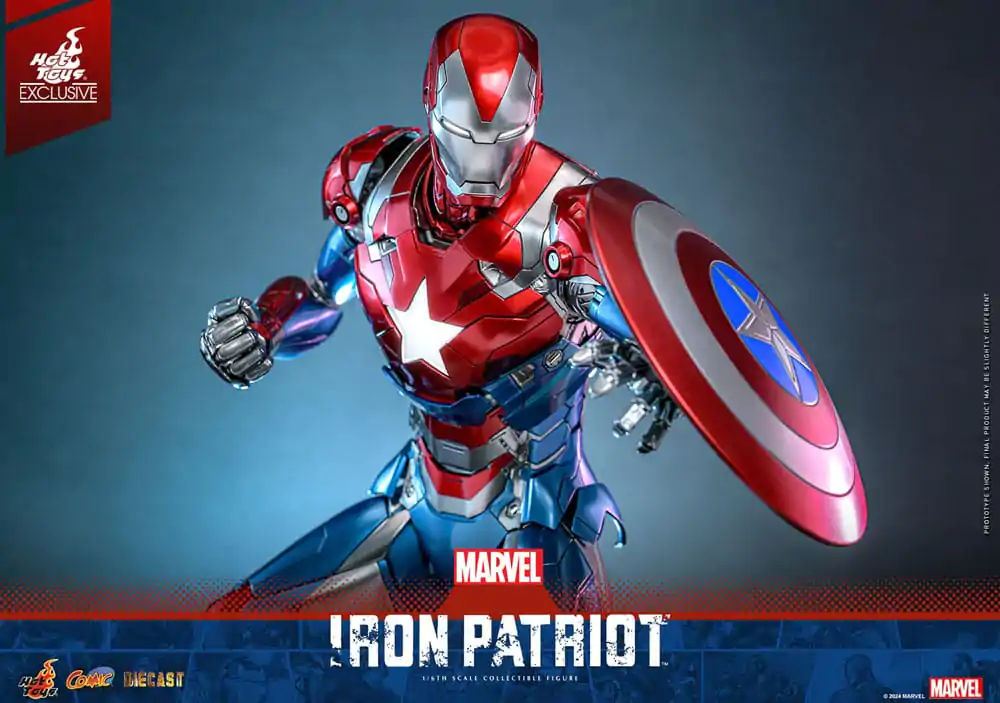 Marvel Comic Diecast Masterpiece Figurka Akcji 1/6 Iron Patriot Hot Toys Exclusive 32 cm zdjęcie produktu