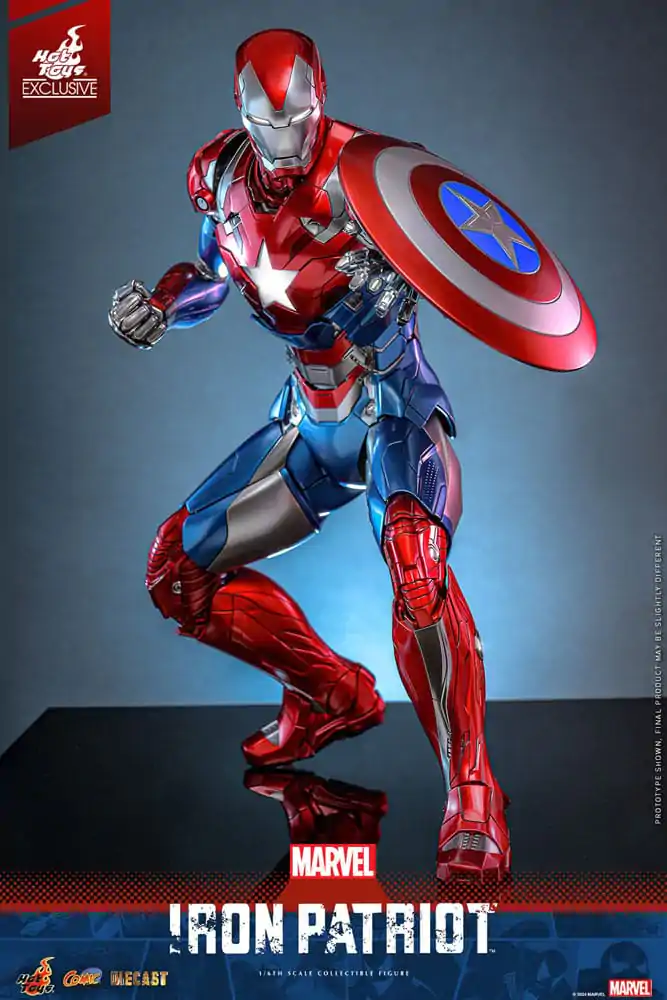 Marvel Comic Diecast Masterpiece Figurka Akcji 1/6 Iron Patriot Hot Toys Exclusive 32 cm zdjęcie produktu