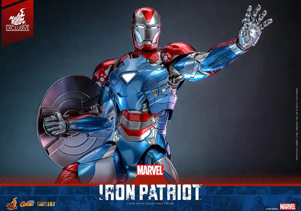 Marvel Comic Diecast Masterpiece Figurka Akcji 1/6 Iron Patriot Hot Toys Exclusive 32 cm zdjęcie produktu