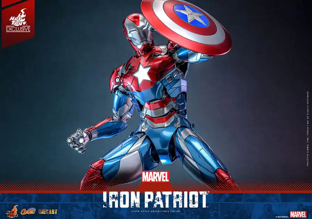 Marvel Comic Diecast Masterpiece Figurka Akcji 1/6 Iron Patriot Hot Toys Exclusive 32 cm zdjęcie produktu