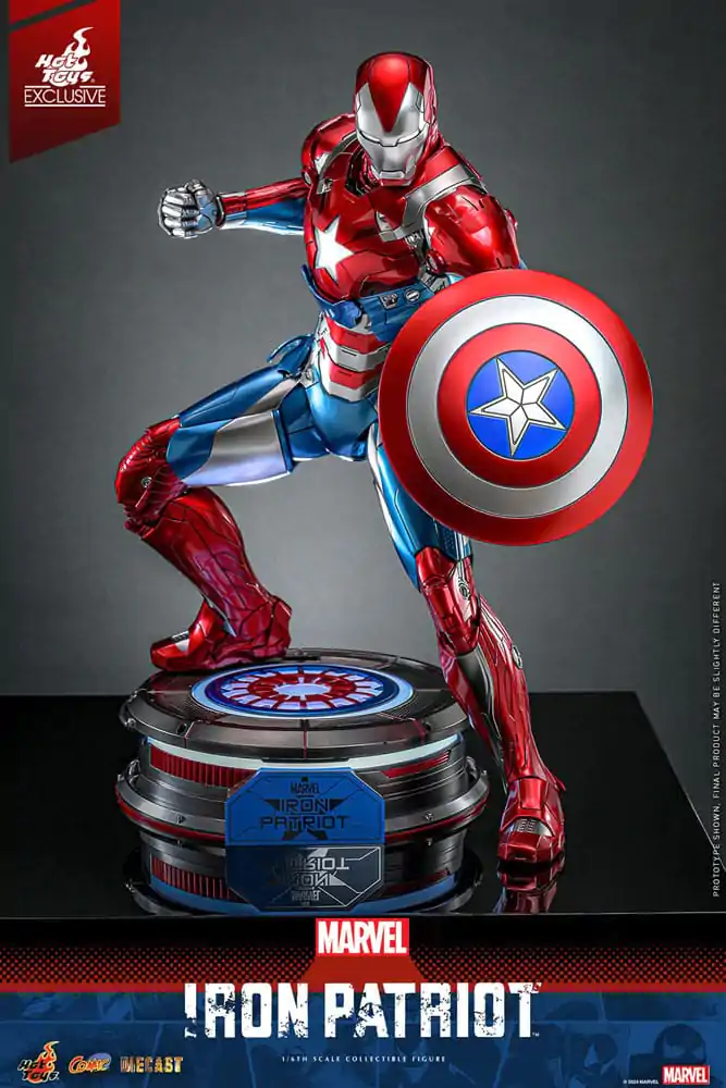 Marvel Comic Diecast Masterpiece Figurka Akcji 1/6 Iron Patriot Hot Toys Exclusive 32 cm zdjęcie produktu