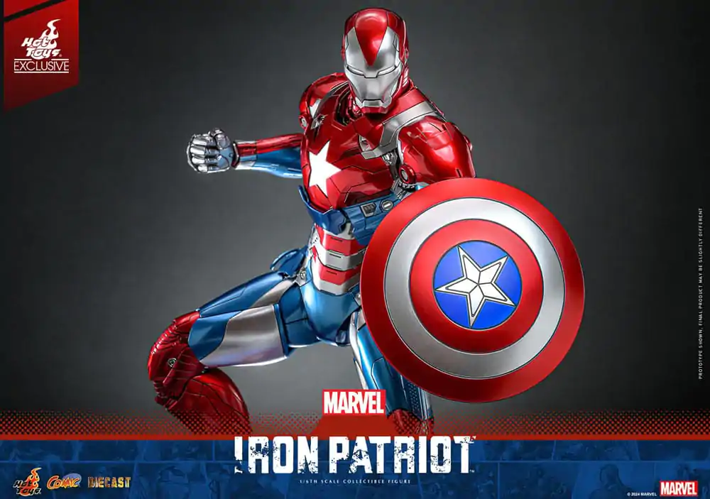 Marvel Comic Diecast Masterpiece Figurka Akcji 1/6 Iron Patriot Hot Toys Exclusive 32 cm zdjęcie produktu