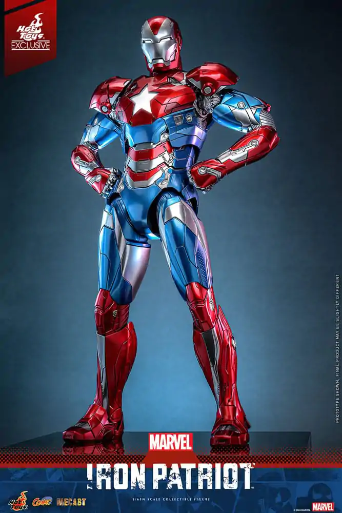 Marvel Comic Diecast Masterpiece Figurka Akcji 1/6 Iron Patriot Hot Toys Exclusive 32 cm zdjęcie produktu