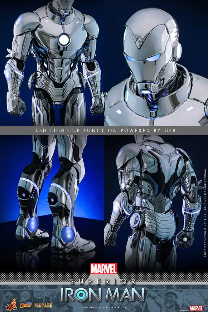Marvel Comic Diecast Masterpiece Action Figure 1/6 Superior Iron Man 32 cm zdjęcie produktu