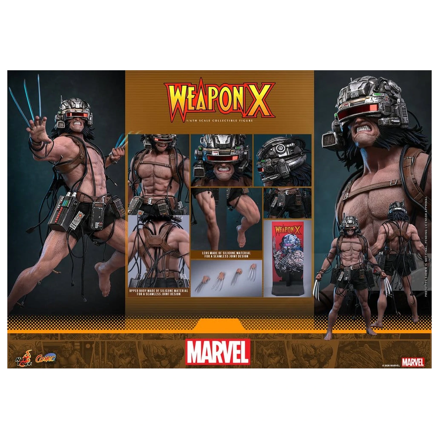 Marvel Comic Masterpiece Figurka Akcji 1/6 Weapon X 31 cm zdjęcie produktu