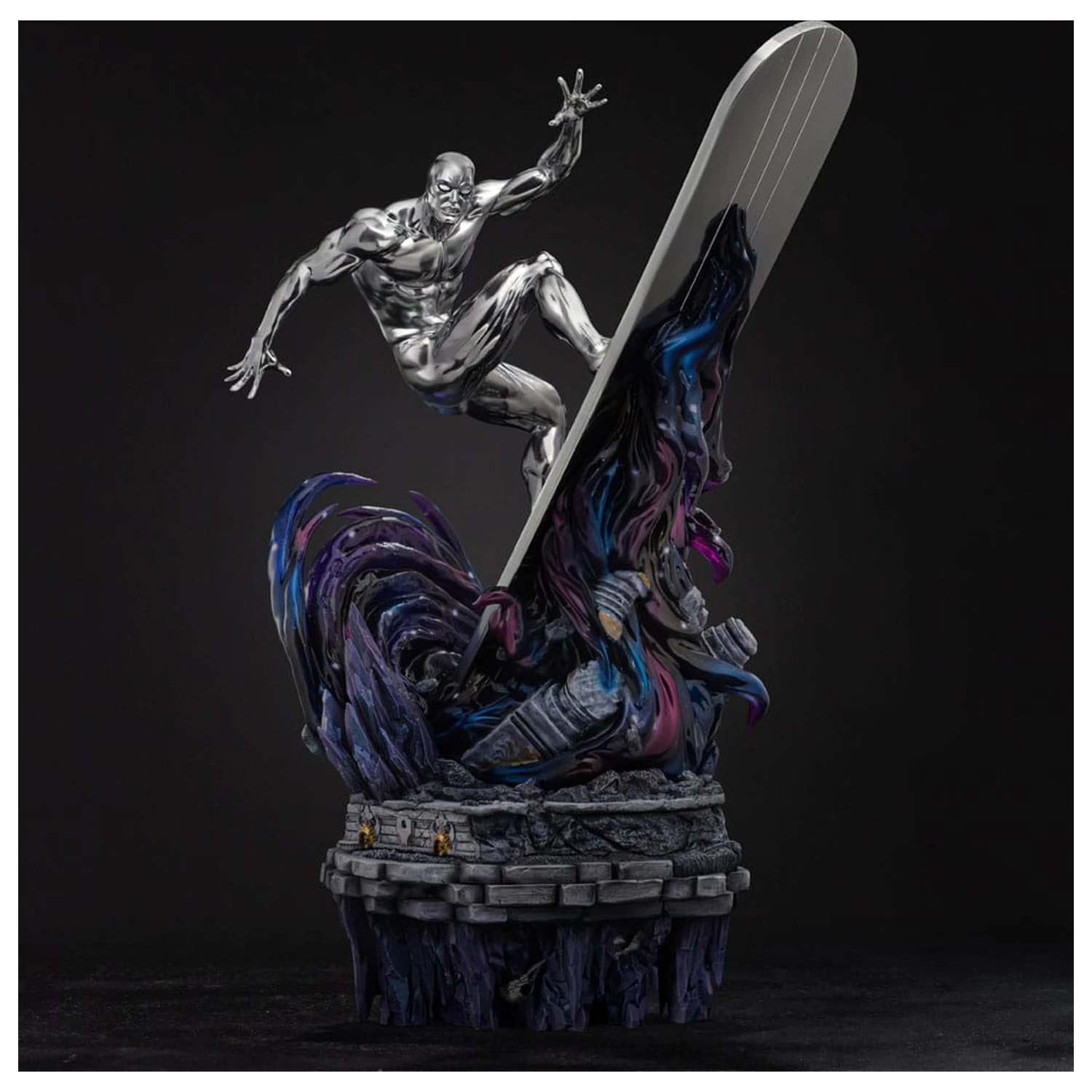 Marvel Comics Infinity Gauntlet Diorama Art Scale Statue 1/10 Silver Surfer Deluxe 36 cm zdjęcie produktu