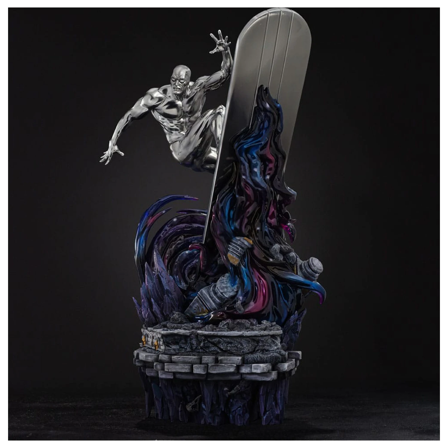 Marvel Comics Infinity Gauntlet Diorama Art Scale Statue 1/10 Silver Surfer Deluxe 36 cm zdjęcie produktu