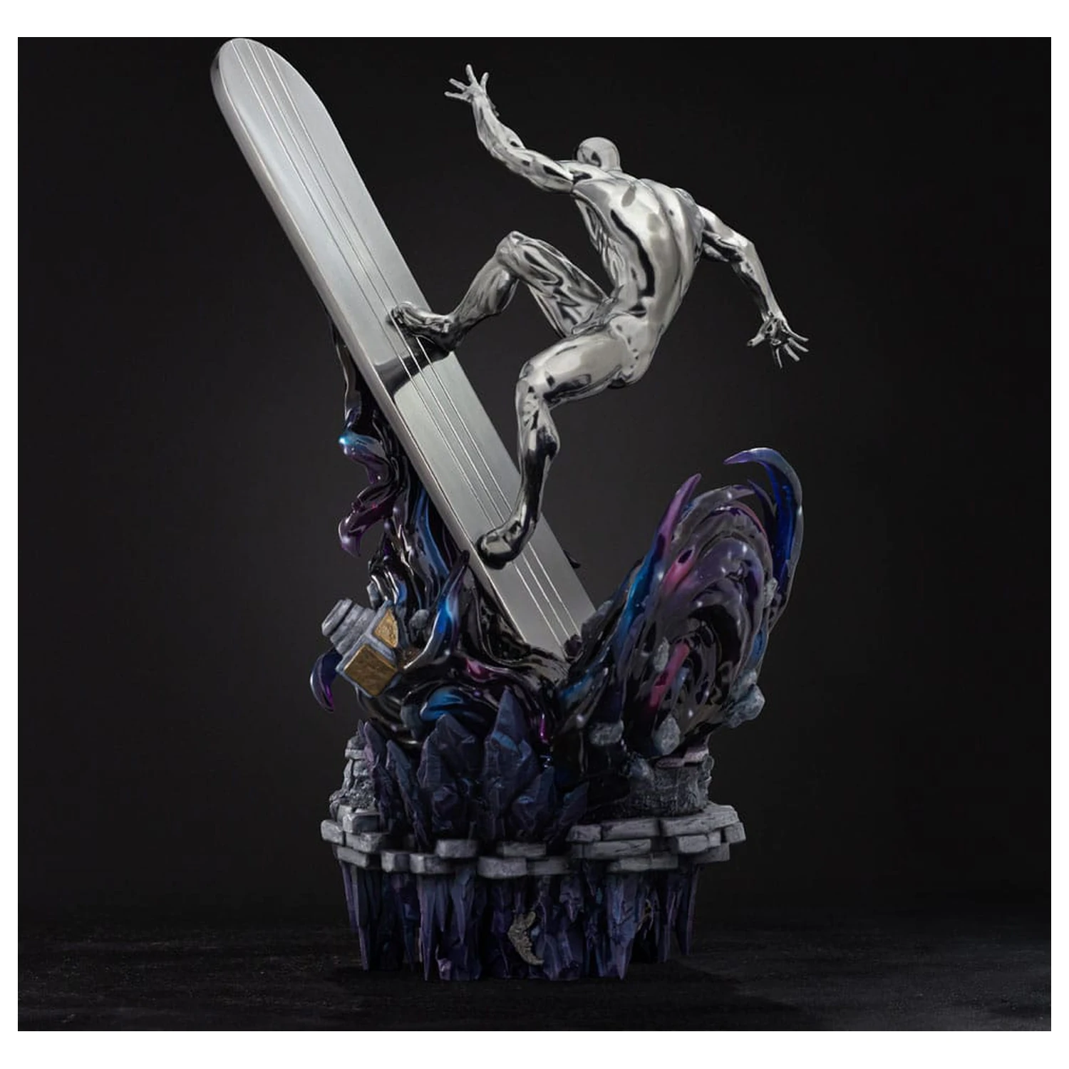 Marvel Comics Infinity Gauntlet Diorama Art Scale Statue 1/10 Silver Surfer Deluxe 36 cm zdjęcie produktu