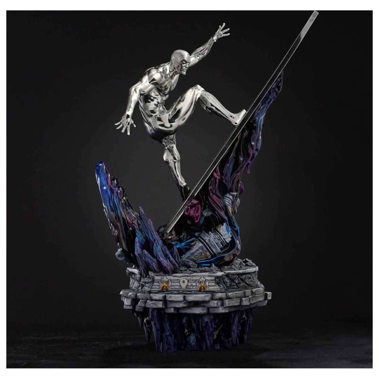 Marvel Comics Infinity Gauntlet Diorama Art Scale Statue 1/10 Silver Surfer Deluxe 36 cm zdjęcie produktu