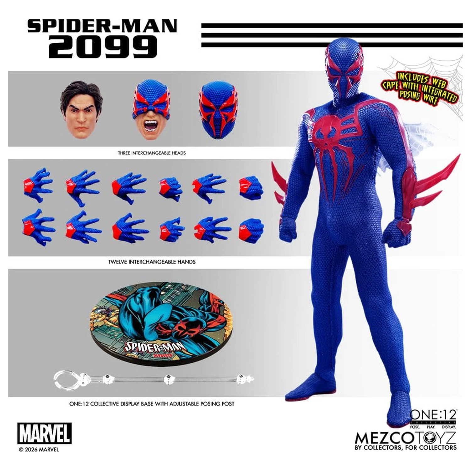Marvel Comics One:12 Collective Figurka Akcji 1/12 Spider-Man 2099 17 cm zdjęcie produktu
