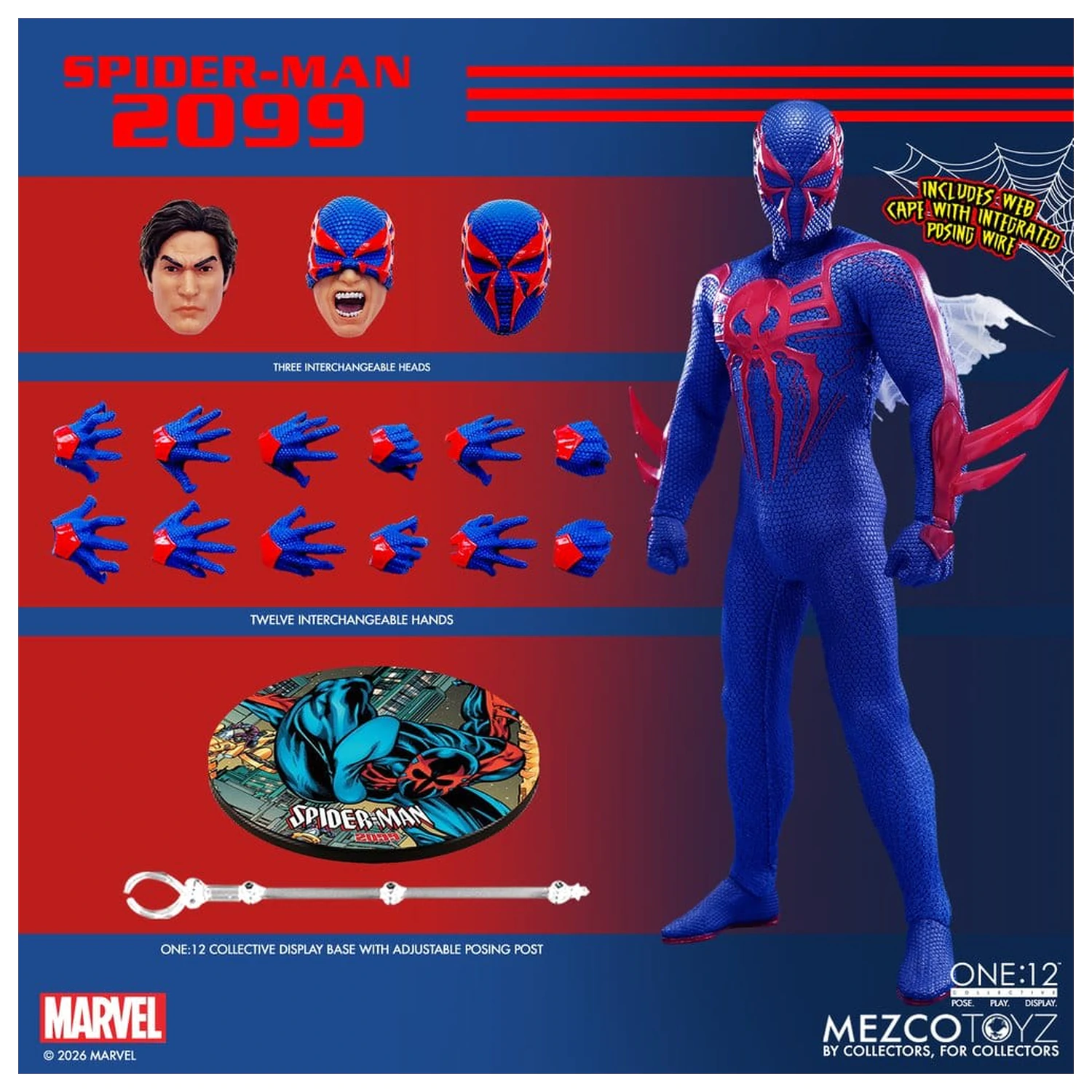Marvel Comics One:12 Collective Figurka Akcji 1/12 Spider-Man 2099 17 cm zdjęcie produktu