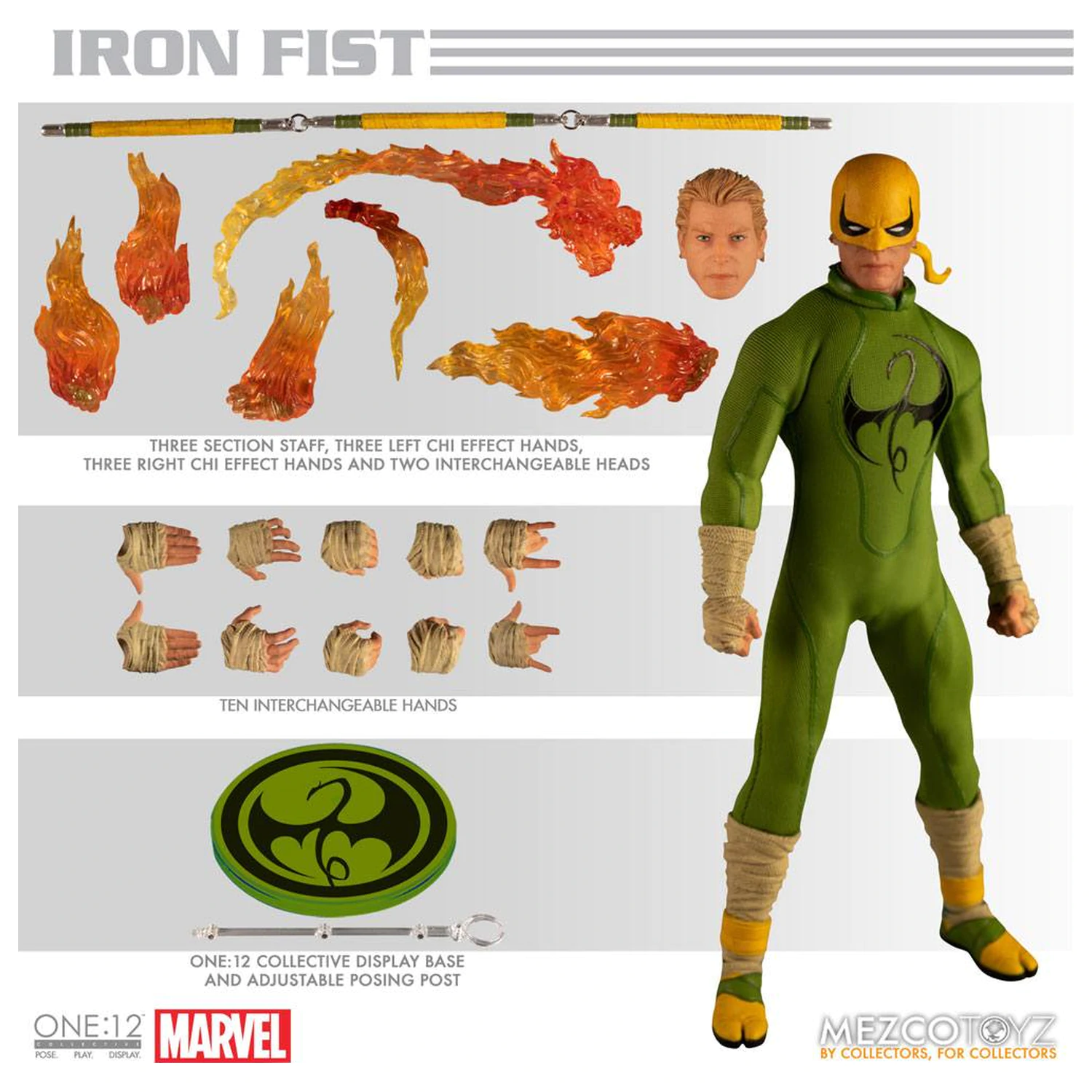 Marvel Comics One:12 Collective Figurka Akcji 1/12 Iron Fist 17 cm zdjęcie produktu