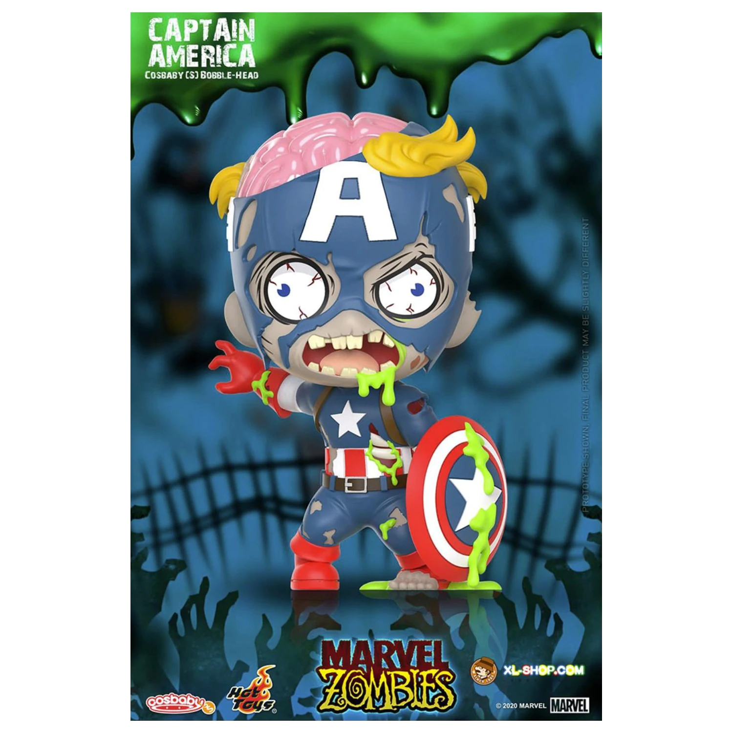 Figurka Marvel Cosbaby Wave 1 Captain America Zombie zdjęcie produktu