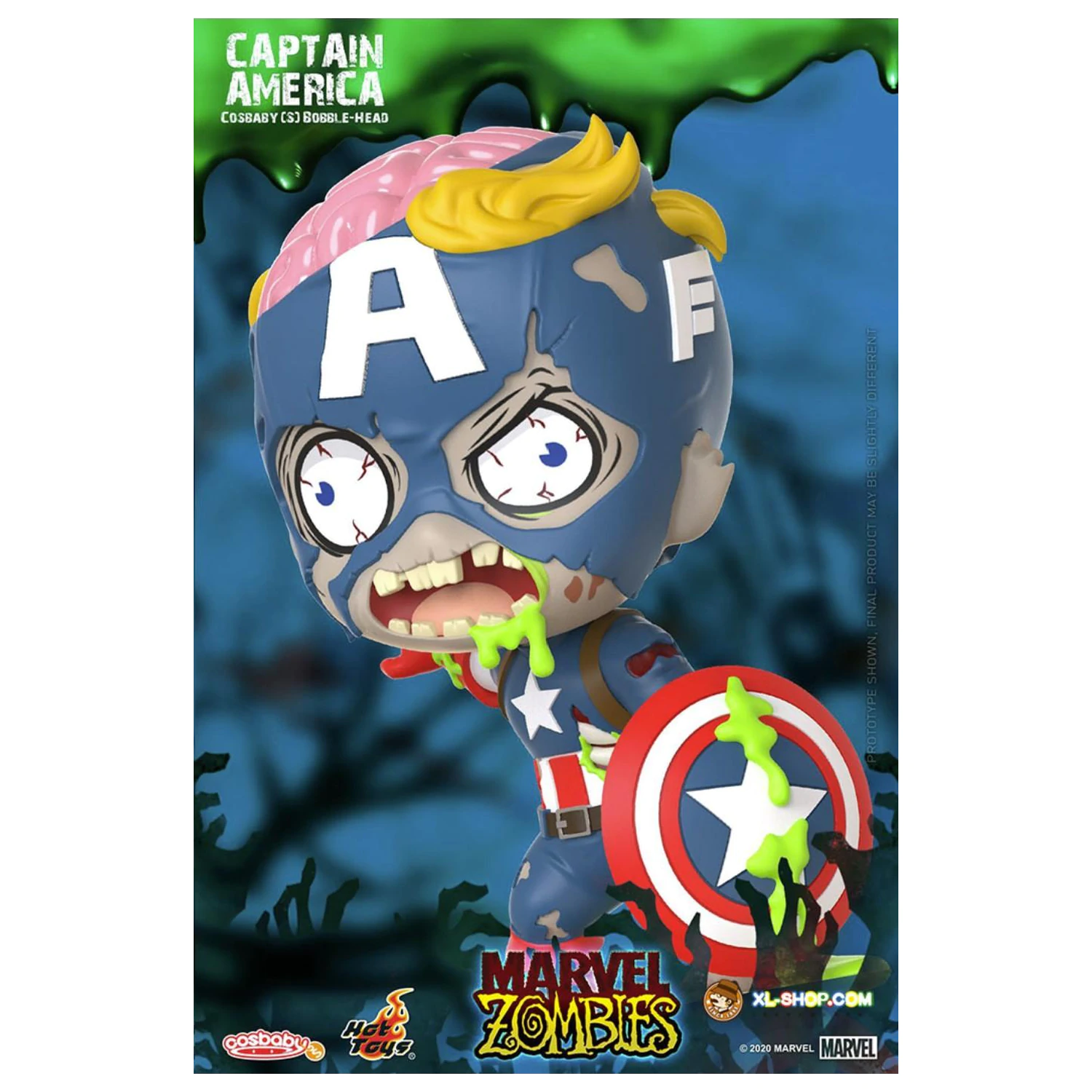 Figurka Marvel Cosbaby Wave 1 Captain America Zombie zdjęcie produktu