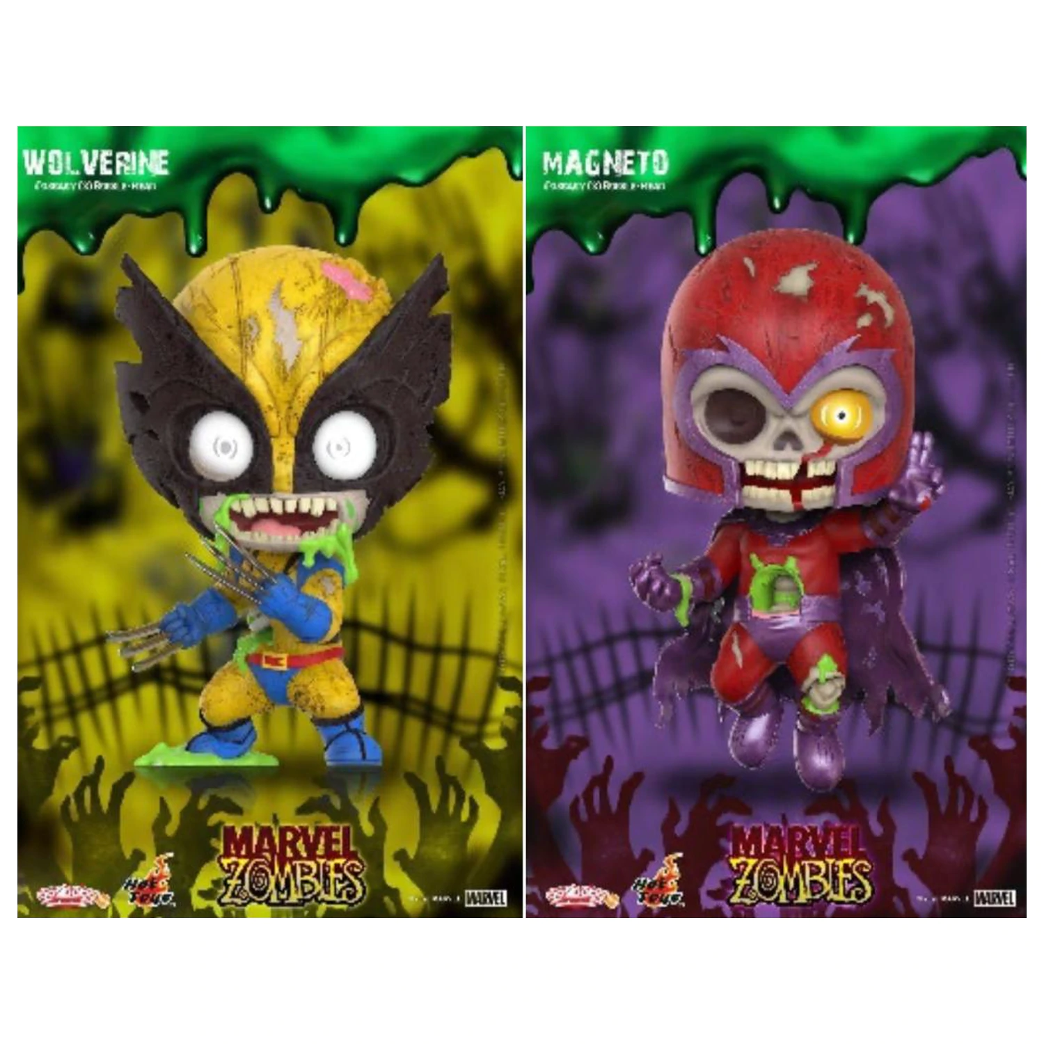 Zestaw figurek Marvel Cosbaby Wave 1 Wolverine & Magneto Zombies zdjęcie produktu