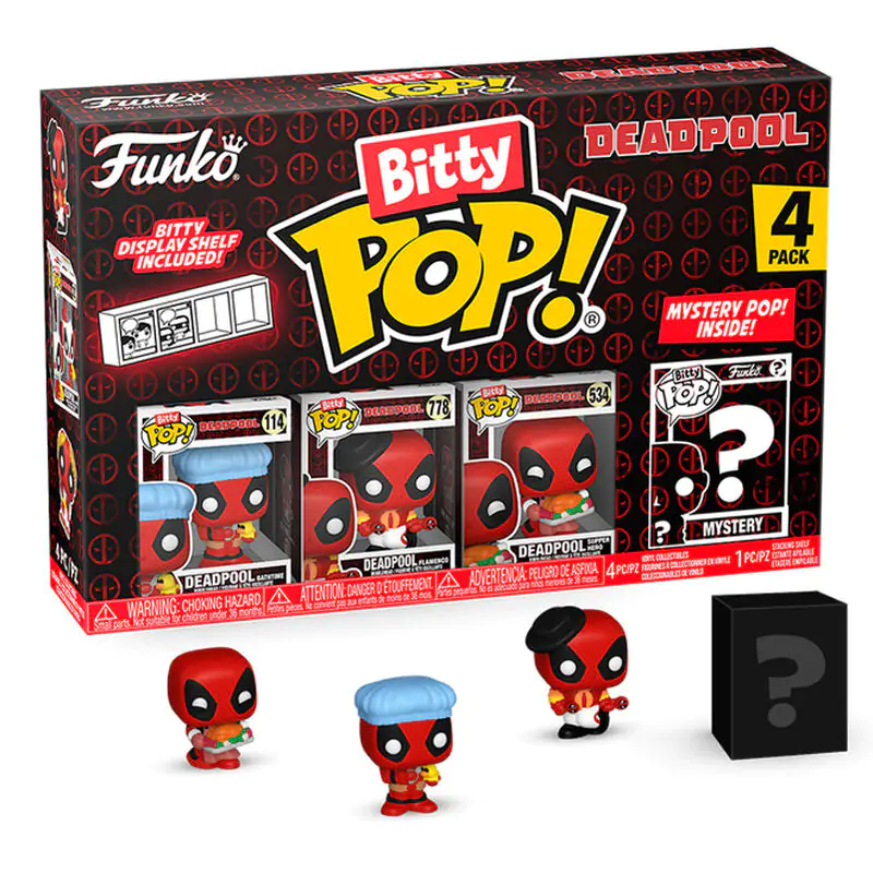 Deadpool Bitty Funko POP! Figurka winylowa 4-Pack Bathtime 2,5 cm zdjęcie produktu