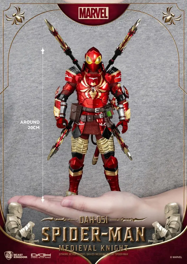 Marvel Dynamic 8ction Heroes Figurka Akcji 1/9 Średniowieczny Rycerz Spider-Man 20 cm zdjęcie produktu