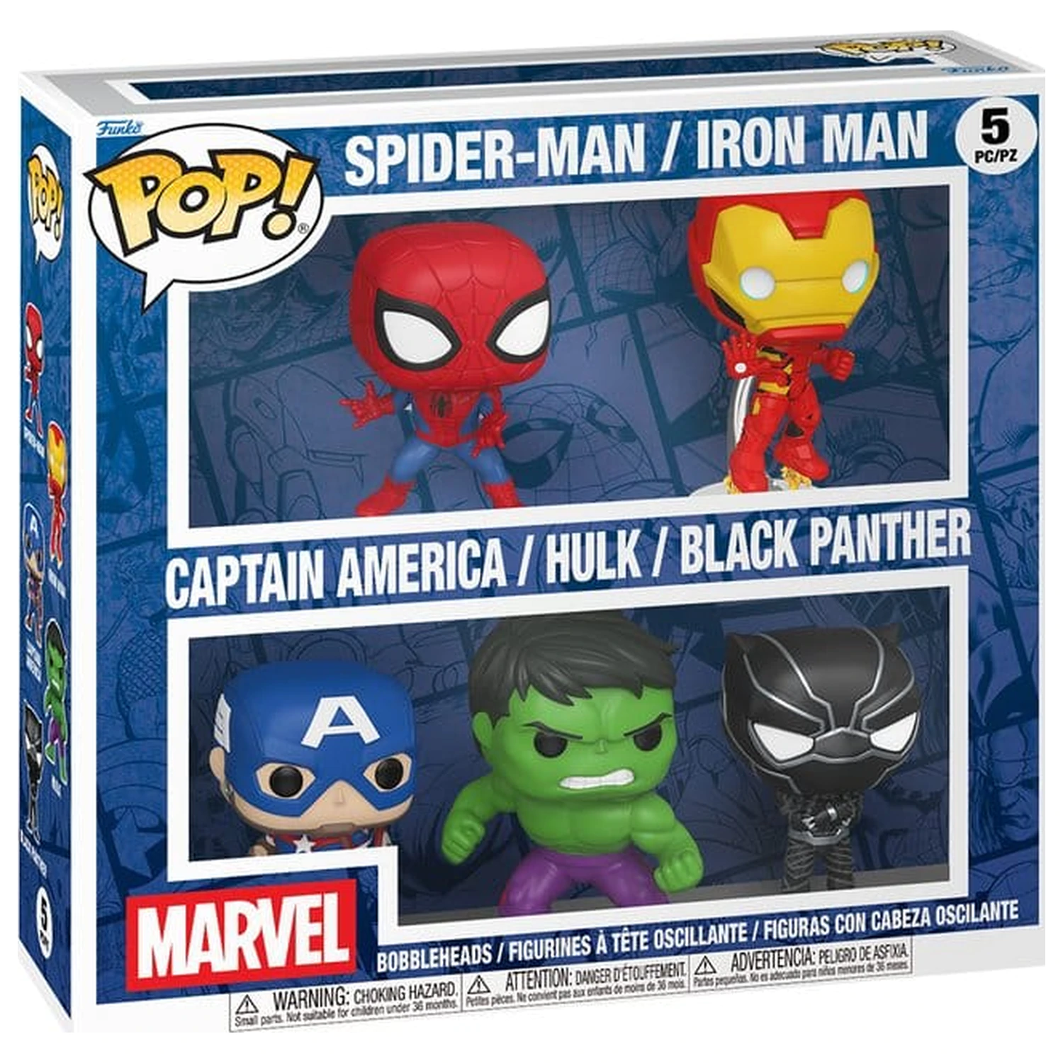 Marvel Funko POP! Winylowy Zestaw 5-pakowy Figurek 9 cm zdjęcie produktu