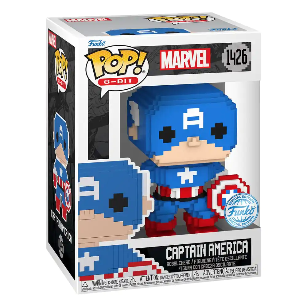 Marvel Funko POP! 8-Bit Figurka winylowa Kapitan Ameryka 9 cm zdjęcie produktu