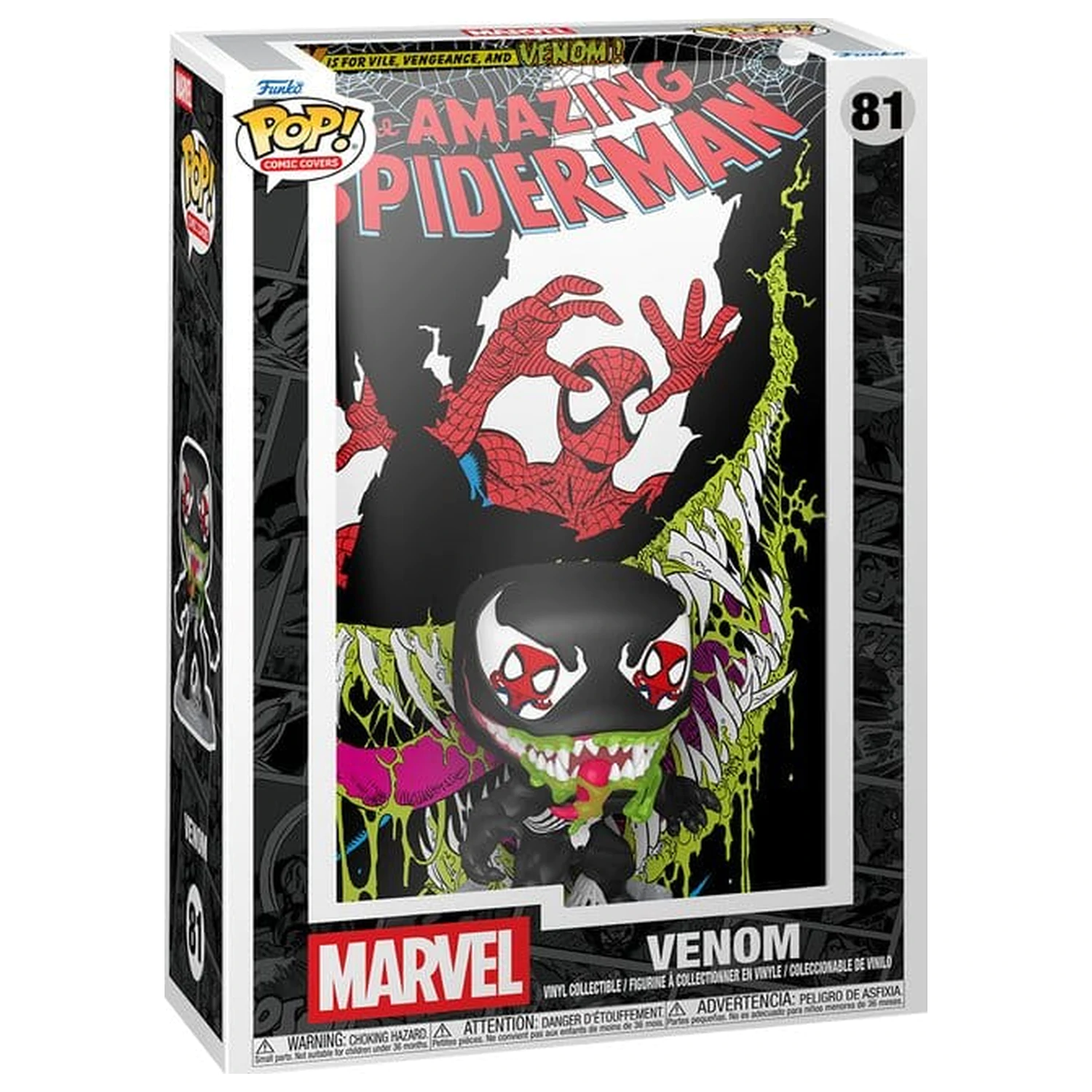 Marvel Funko POP! Comic Covers Figurka winylowa Amazing Spider-Man #346 (Venom) 9 cm zdjęcie produktu