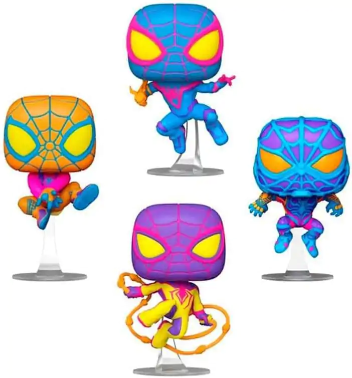 Marvel Funko POP! TV Figurka winylowa 4-Pack Miles Morales (BLKLT) 9 cm zdjęcie produktu