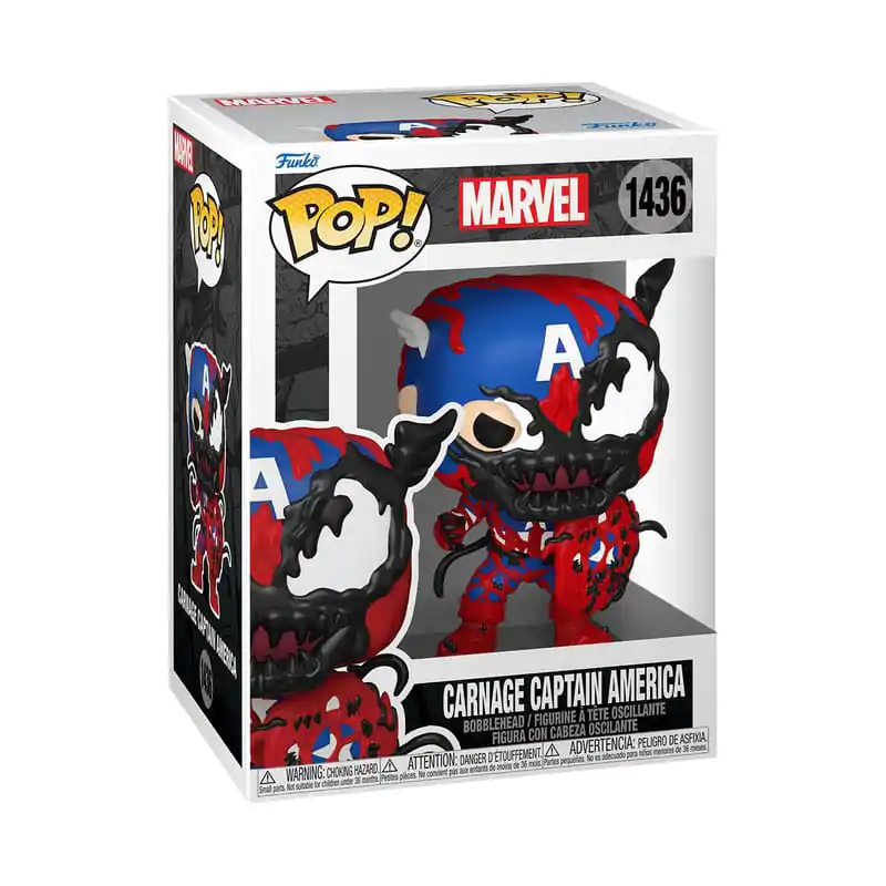 Marvel Funko POP! Figurka winylowa Carnageized - Kapitan Ameryka 9 cm zdjęcie produktu