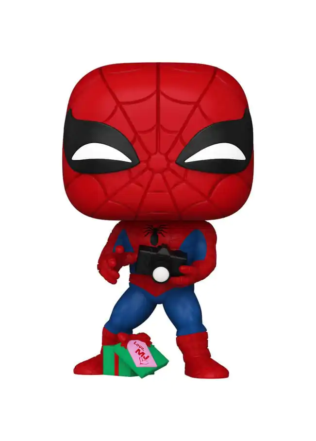 Marvel Funko POP! Figurka Vinyl Holiday Spiderman z Otwartym Prezentem 9 cm zdjęcie produktu