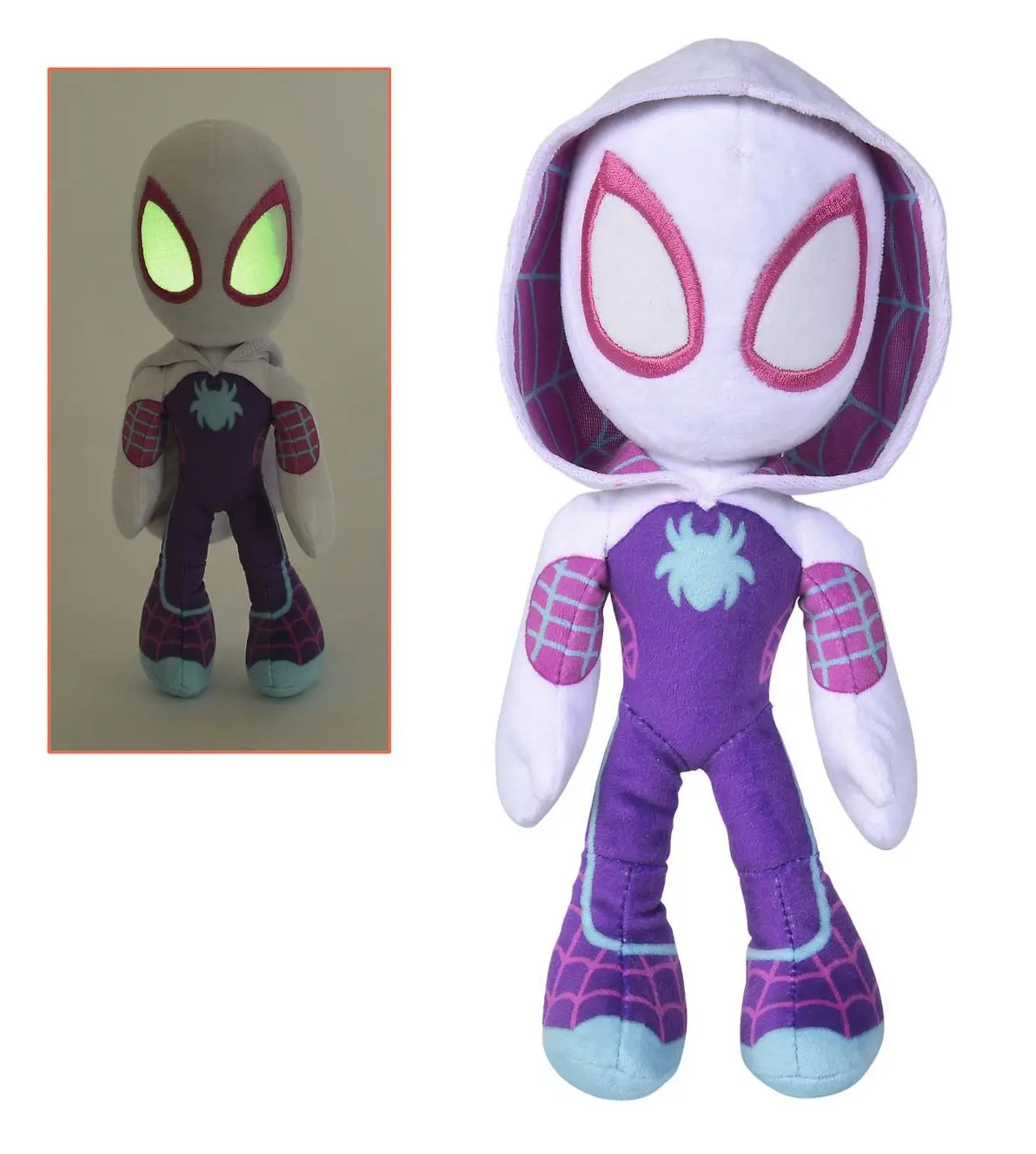 Marvel Pluszowa Figurka Świecące w Ciemności Oczy Ghost Spider 25 cm zdjęcie produktu