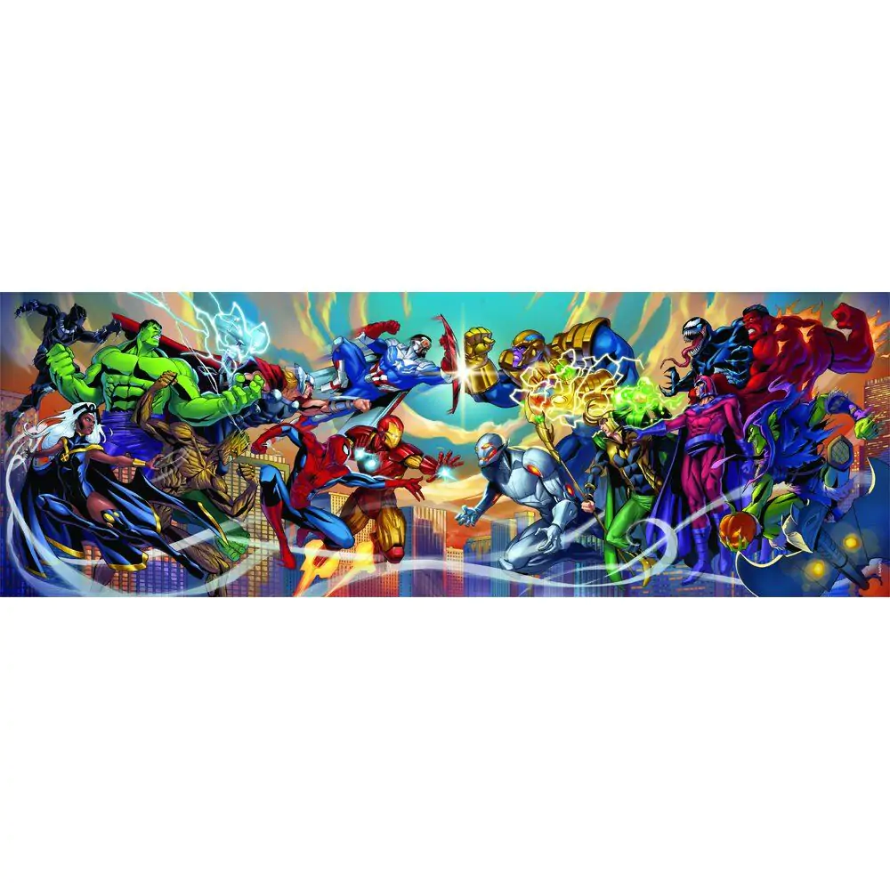 Marvel Heroes vs Villains panorama puzzle 1000 elementów zdjęcie produktu