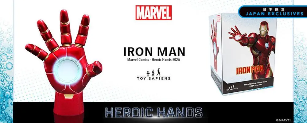 Marvel Heroic Hands Statua naturalnej wielkości #2A Iron Man 23 cm zdjęcie produktu